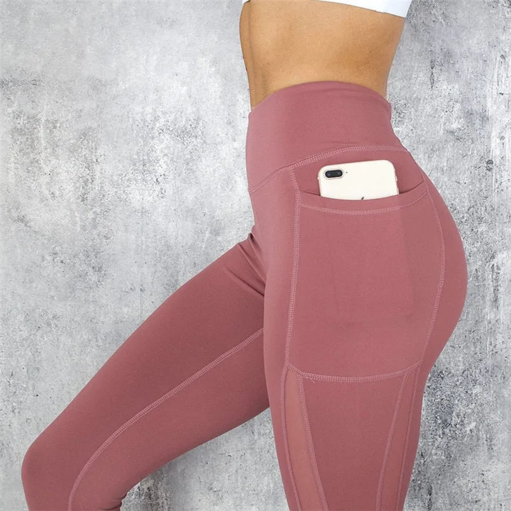 Leggings SVOKOR de Cintura Alta con Bolsillos