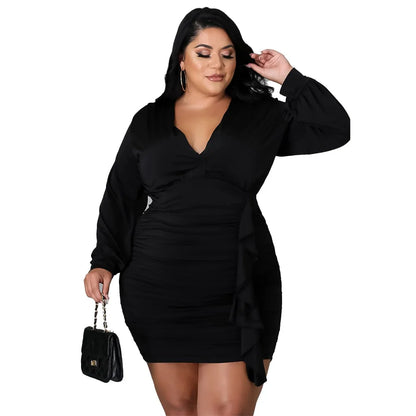 Women Autumn Plus Size Dresses