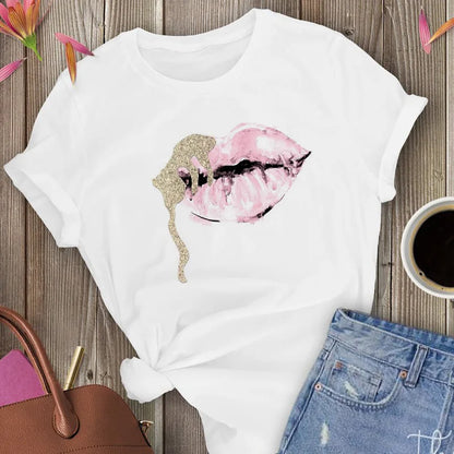 Camiseta de manga corta para mujer