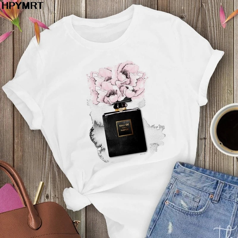 Camiseta de manga corta para mujer