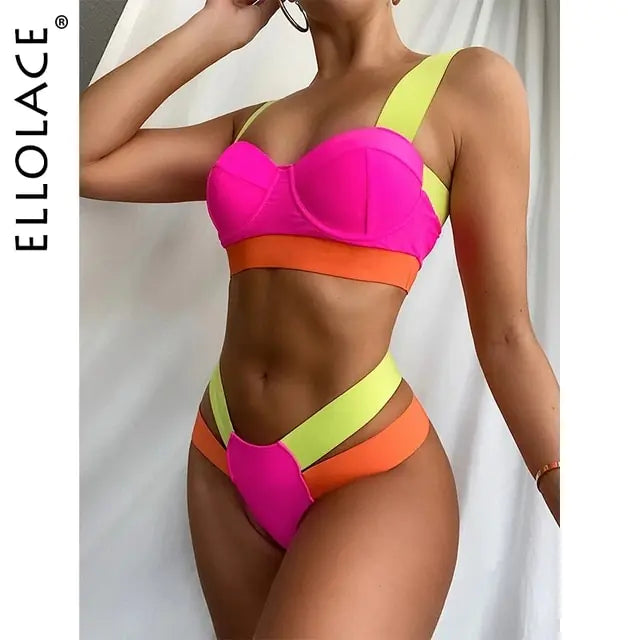 Colors Bikini Summer Swimsuit