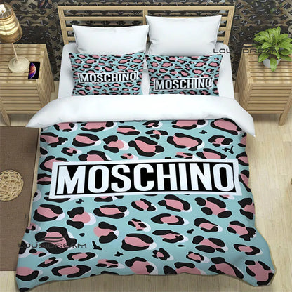 Juego de cama con estampado del logotipo