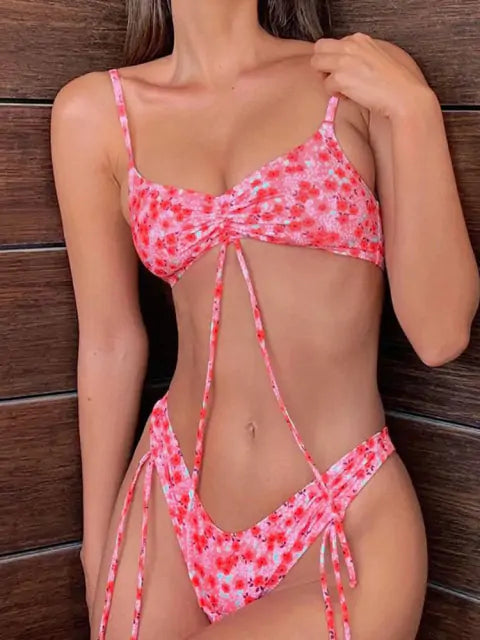 Bikini With Crossed Strings