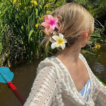 Pinzas para el cabello estilo hawaiano