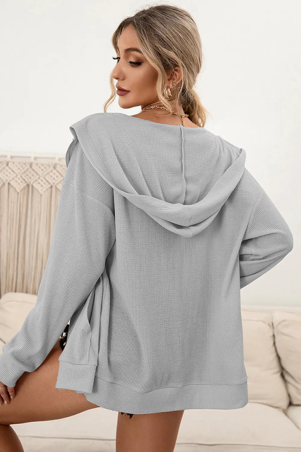 Hooded Sweater Dress Pullover