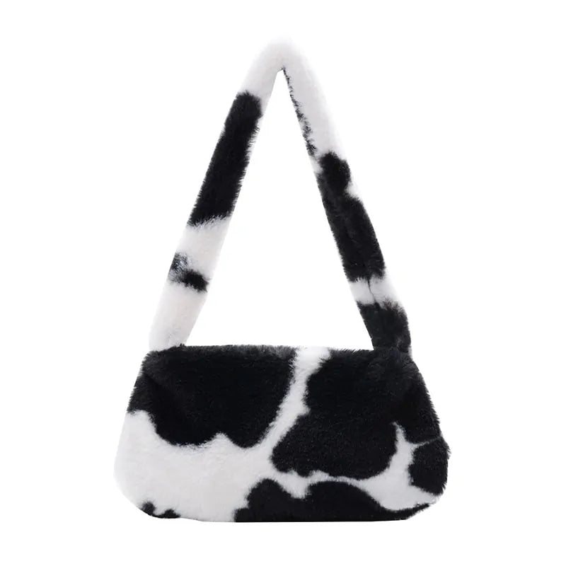 Bolso de mano con estampado animal para el hombro