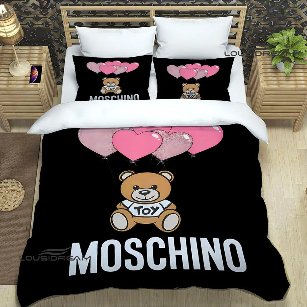 Juego de cama con estampado del logotipo