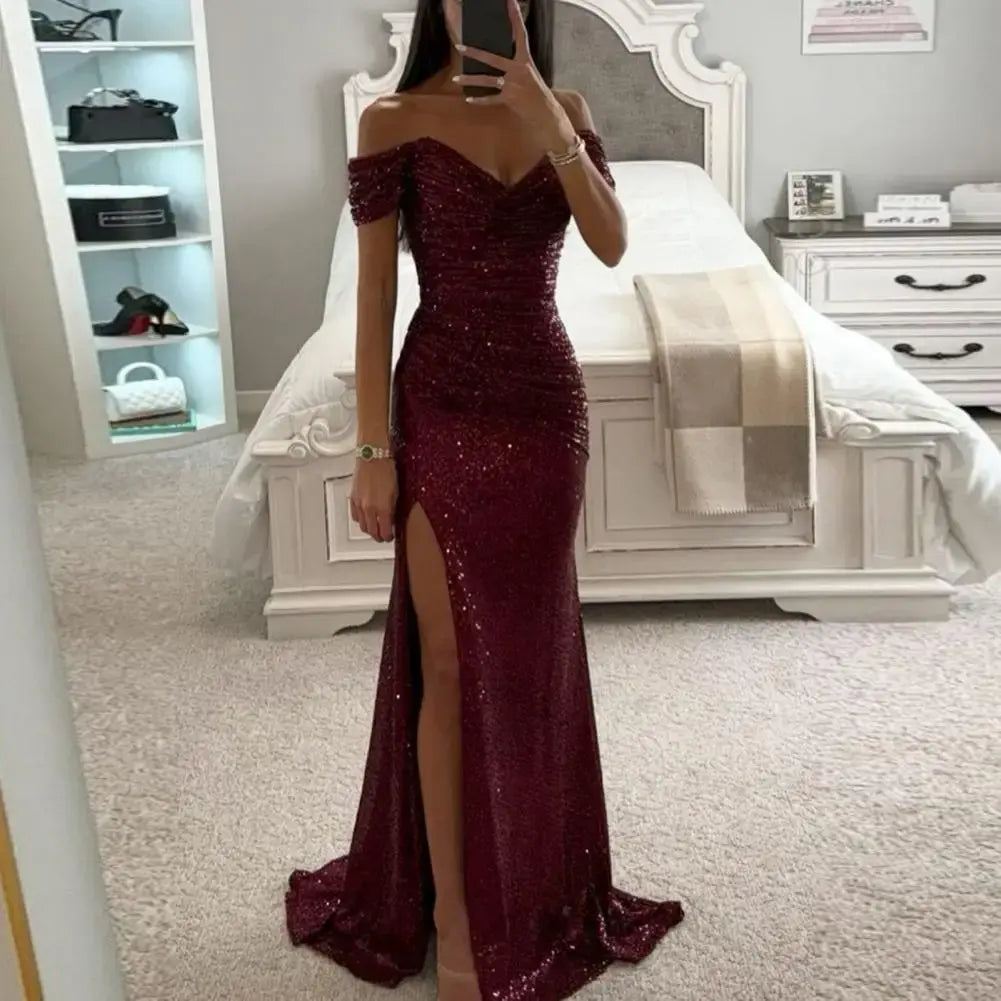 Vestido Elegante con Lentejuelas