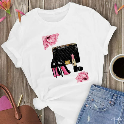 Camiseta de manga corta para mujer