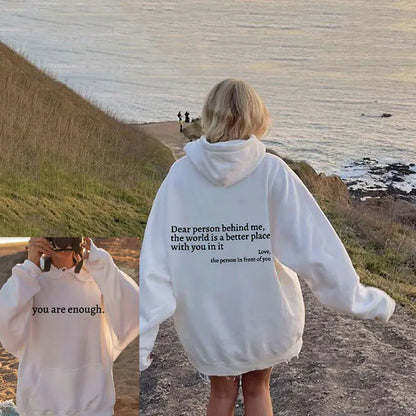 Dear Person Hoodie - Oversized Aesthetic