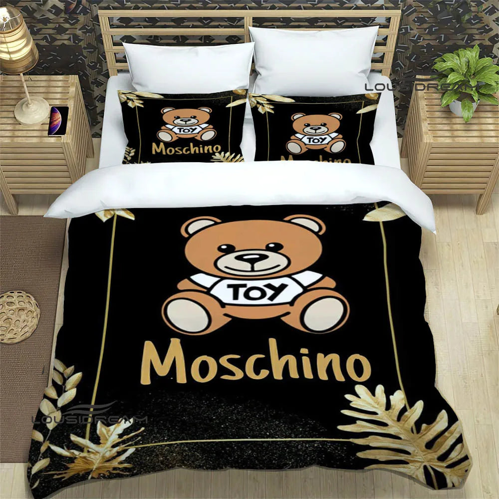 Juego de cama con estampado del logotipo