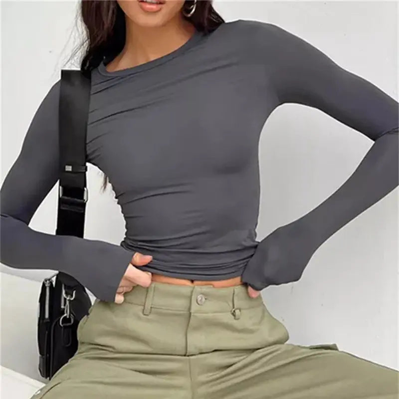 Women's basic long sleeve t-shirt