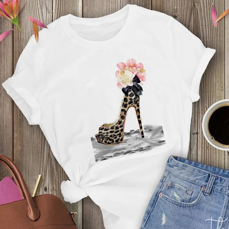 Camiseta de manga corta para mujer