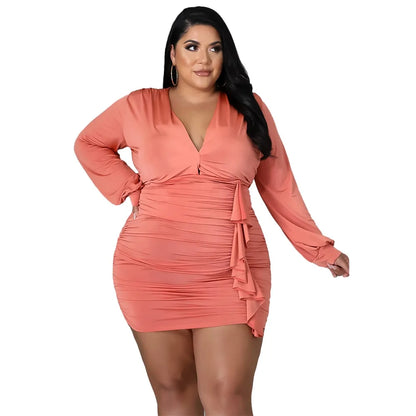 Women Autumn Plus Size Dresses