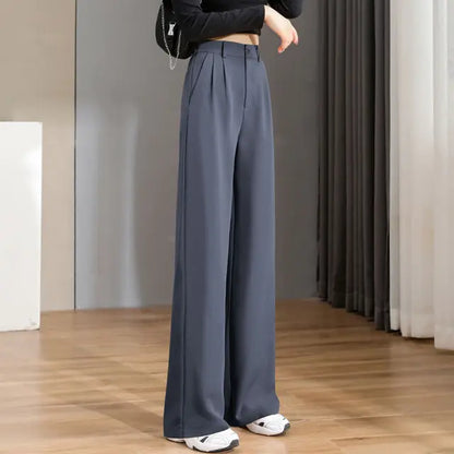 Elegantes Pantalones Rectos de Oficina para Mujer