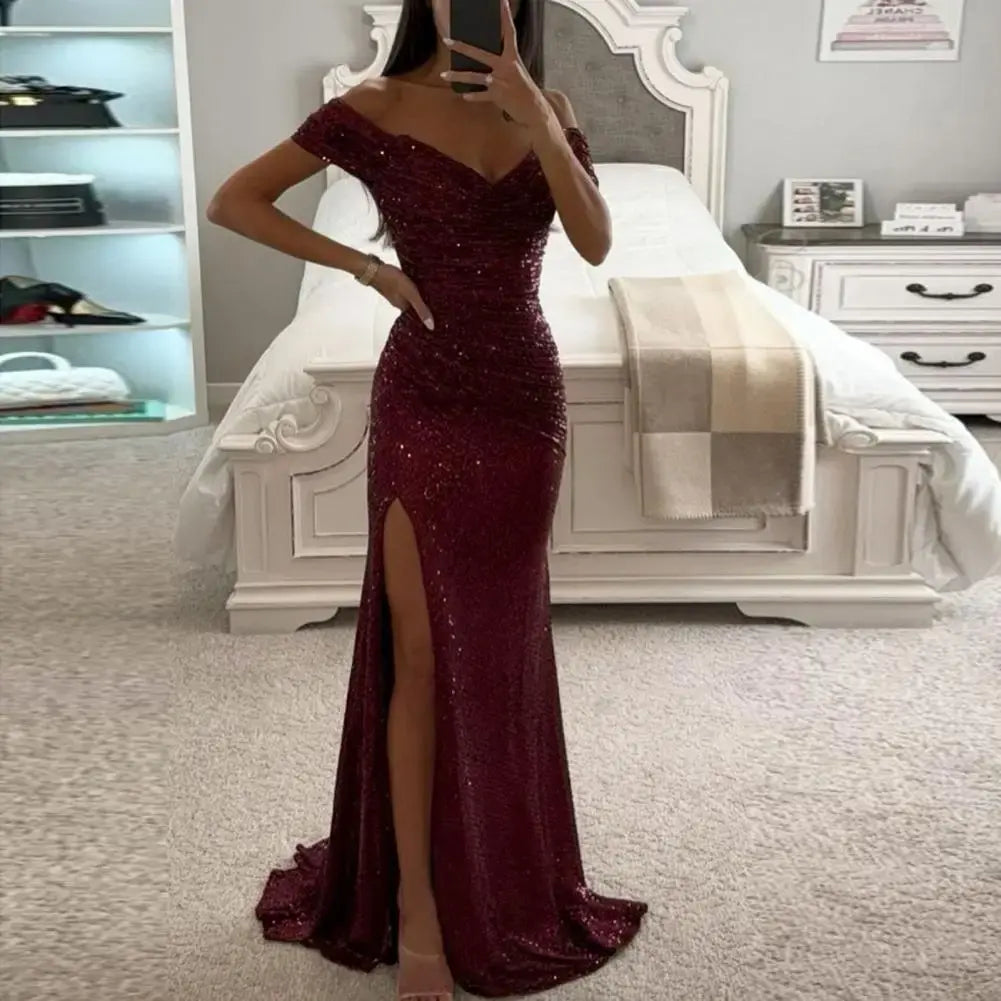 Vestido Elegante con Lentejuelas