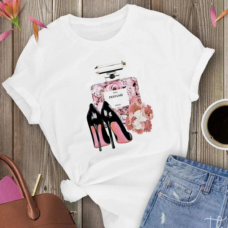 Camiseta de manga corta para mujer