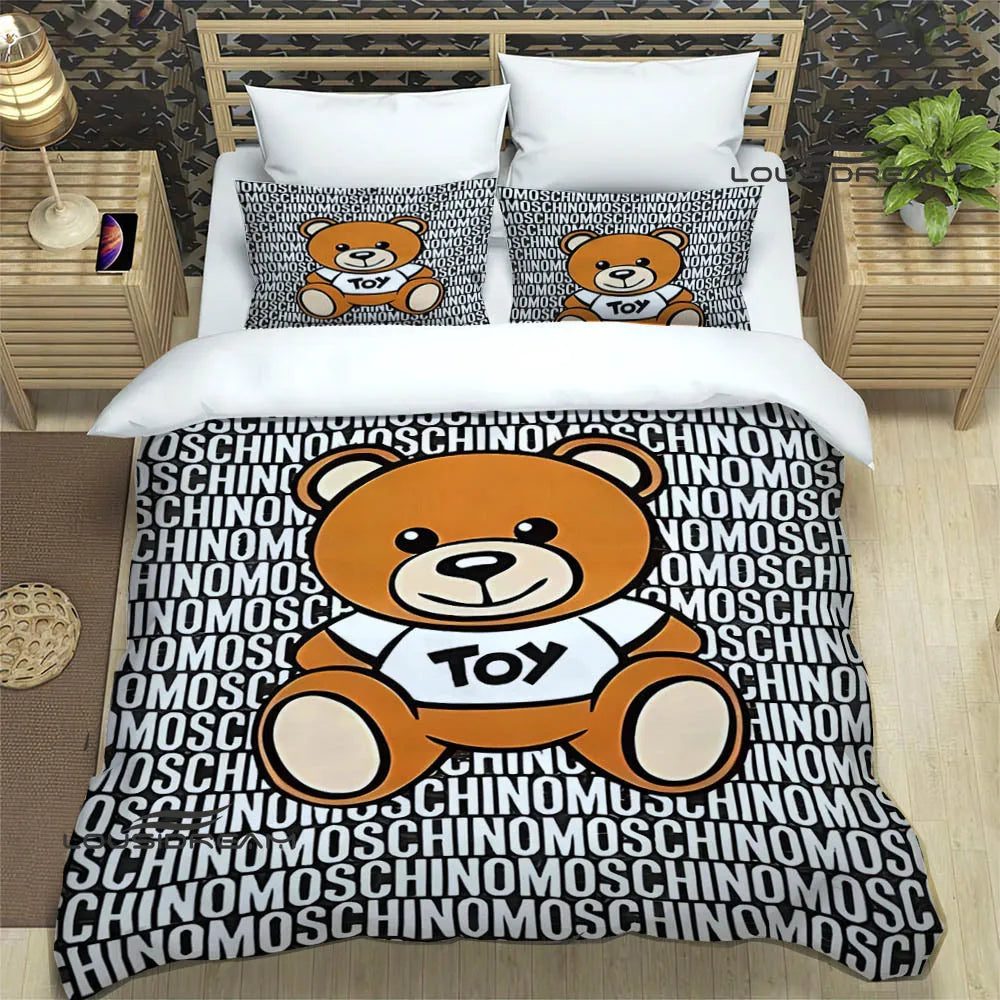 Juego de cama con estampado del logotipo