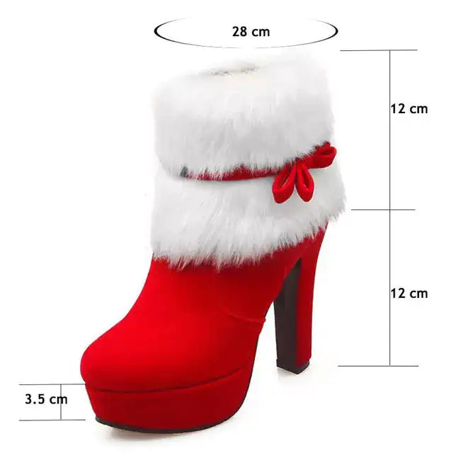 Christmas High Heels Boots