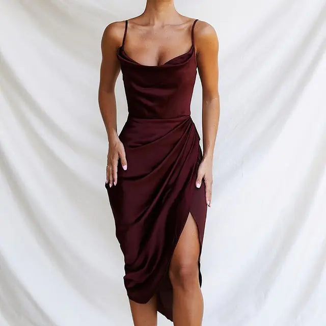 Vestido Satinado Elegante