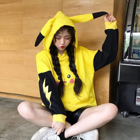 Cute Anime Pikachu Sweatshirt Hoodie