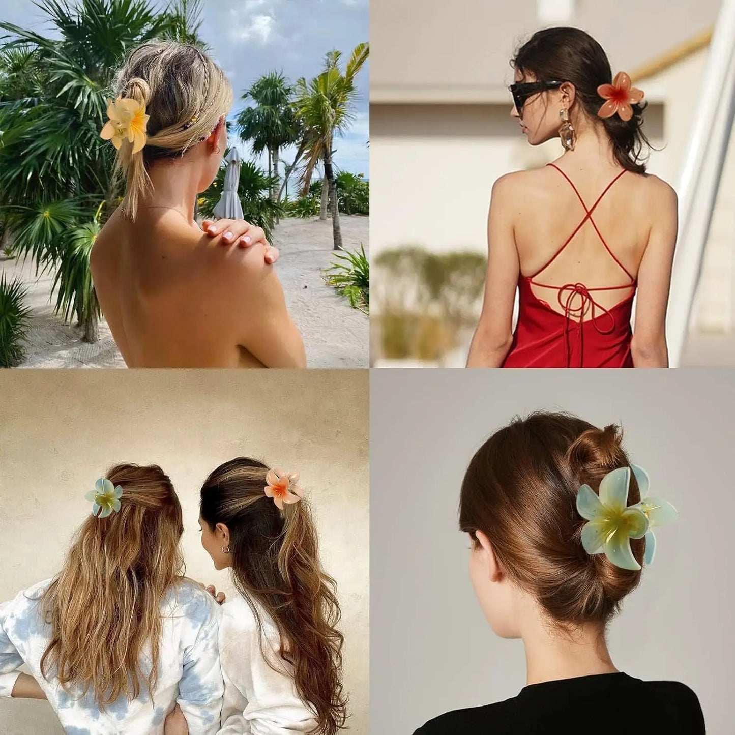 Pinzas para el cabello estilo hawaiano