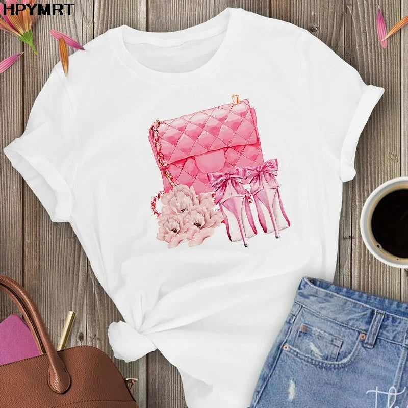 Camiseta de manga corta para mujer