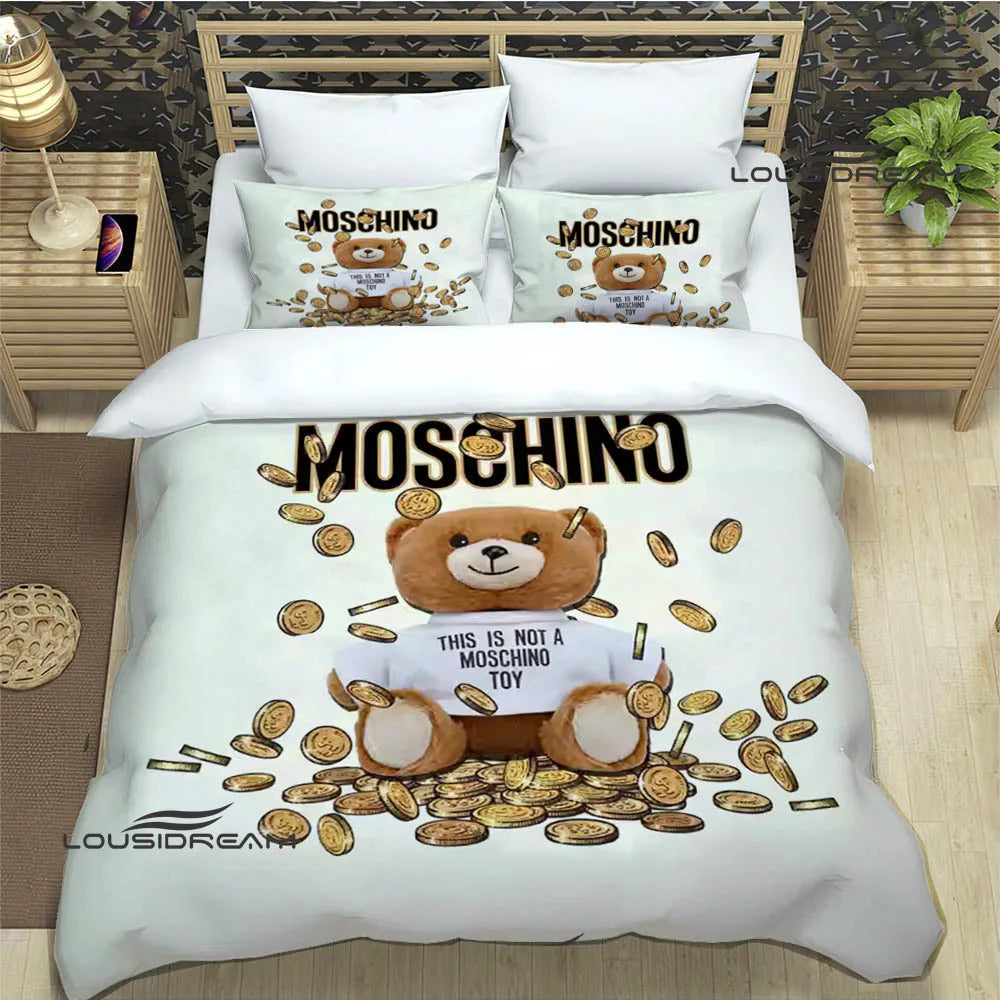 Juego de cama con estampado del logotipo