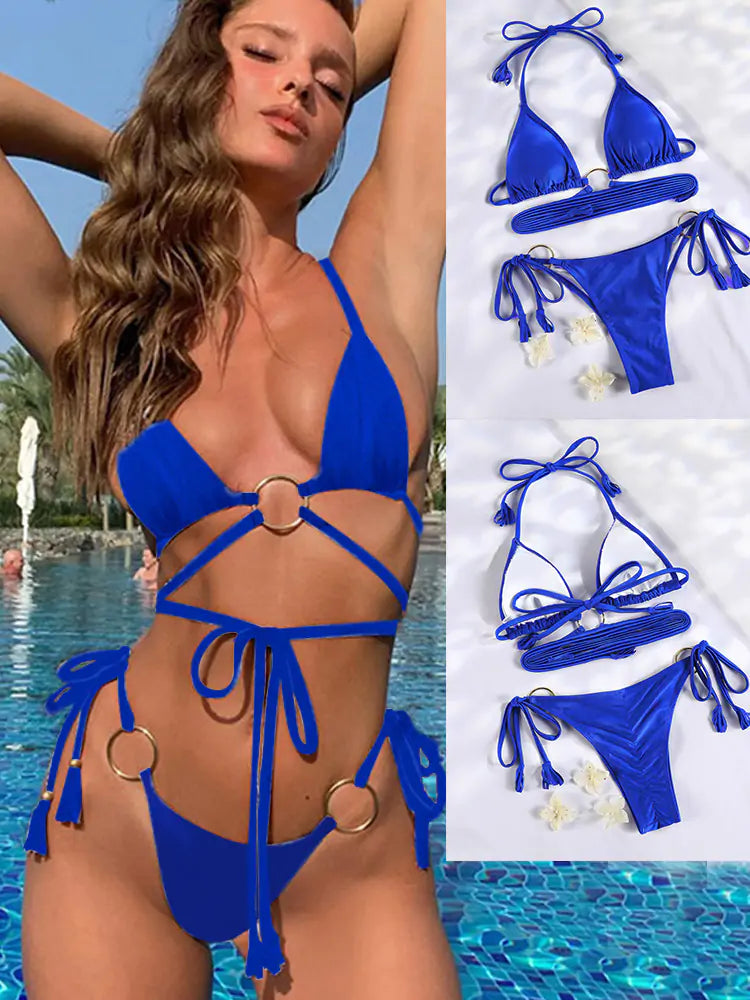 Bikini With Crossed Strings