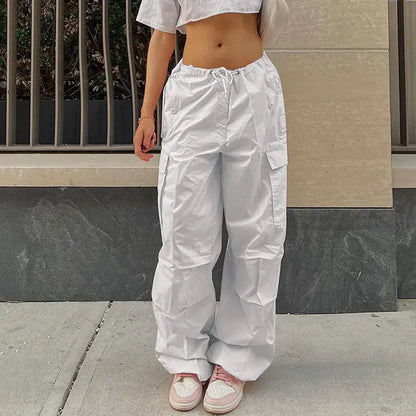 Bell-bottom cargo pants