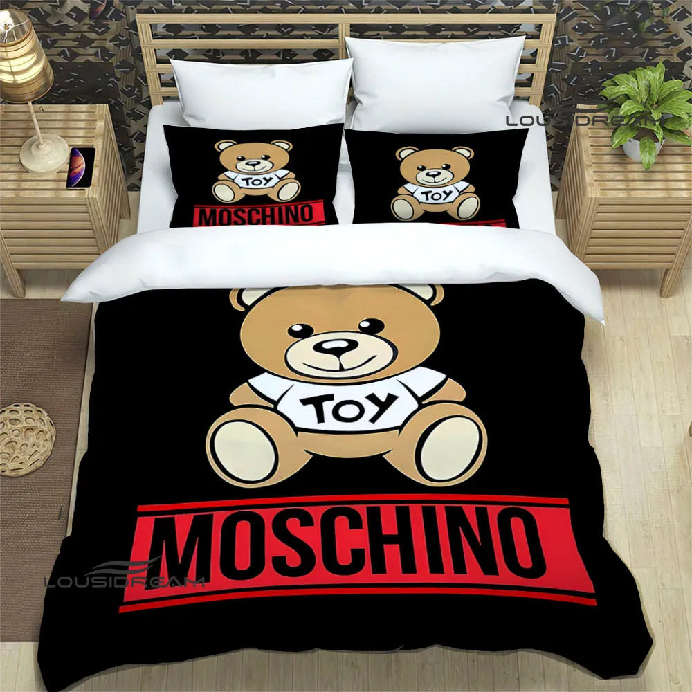 Juego de cama con estampado del logotipo