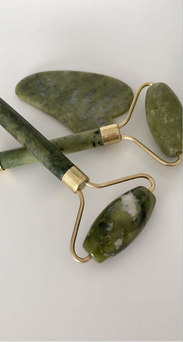 Kit Rodillo de Jade - Gua Sha