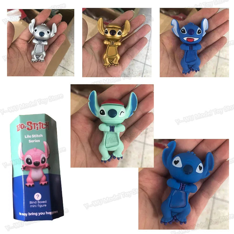 Sonny Angel Lilo Stitch Series Blind Box Stitch Surprise Box Cute Model Doll Fashion Car Phone Accessories Kawaii Children Toy