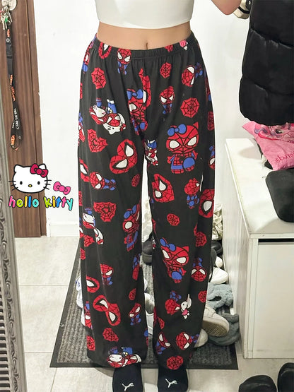 Pantalón de pijama Hello Kitty-Spiderman