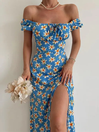 Vestido con Estampado de Flores