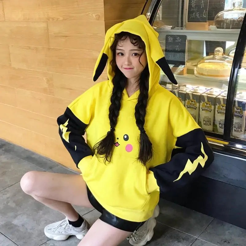 Cute Anime Pikachu Sweatshirt Hoodie