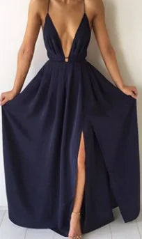 Vestido escote abierto para mujer