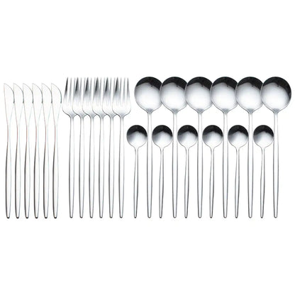 Set de 24 PCS cubiertos para cocina