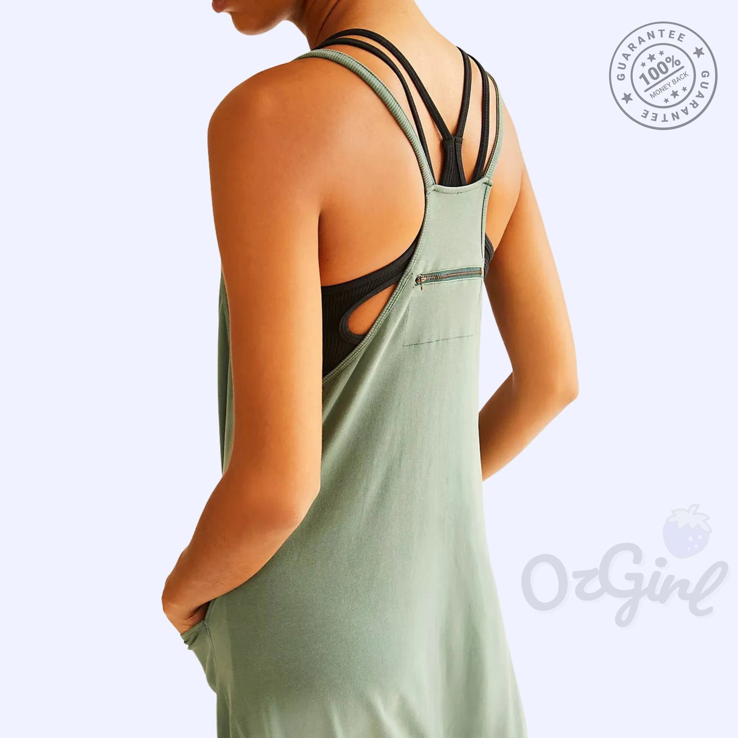 Sleeveless Overall Jumpsuit