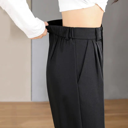 Elegantes Pantalones Rectos de Oficina para Mujer