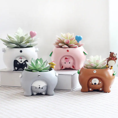 Cartoon Animal Planters