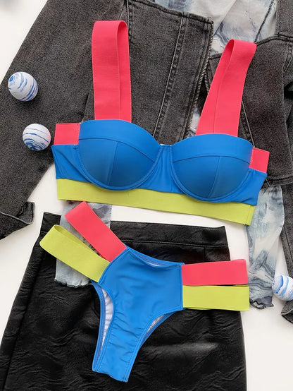 Colors Bikini Summer Swimsuit