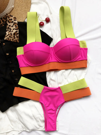 Colors Bikini Summer Swimsuit