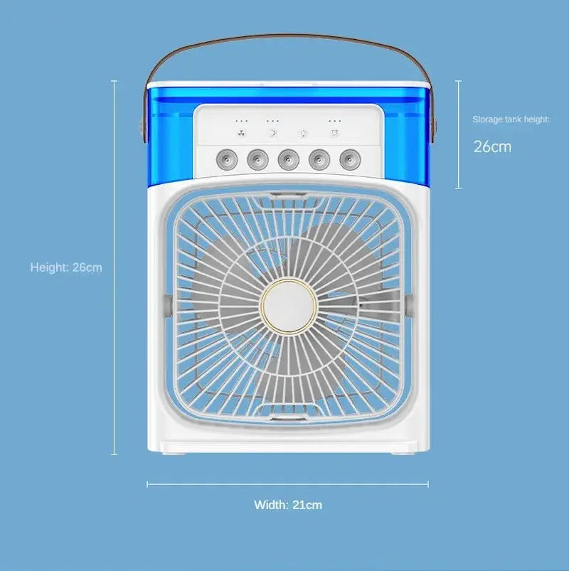 Aire Acondicionado Portátil con Ventilador y Humidificador