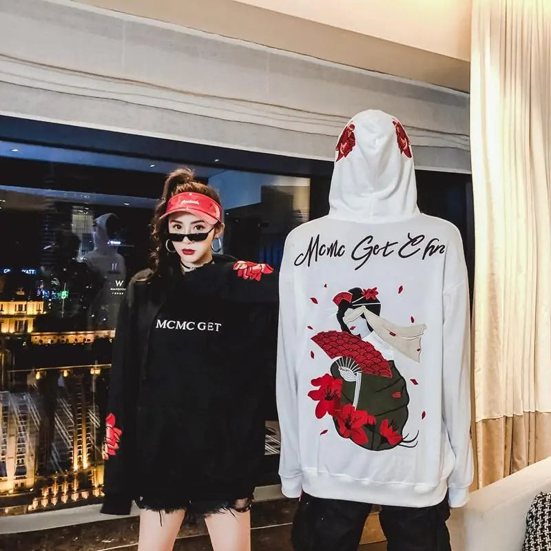 Geisha Anime Hoodie