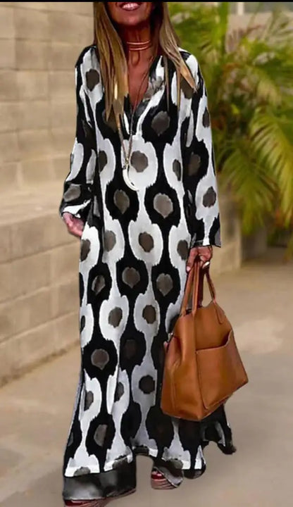 Vestido Maxi con Estampado