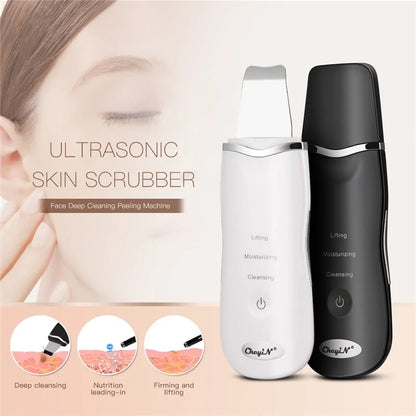 Piel Radiante: Scrubber Ultrasonico + Nano Vaporizador Facial