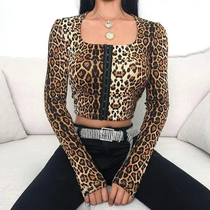 Leopard Crop Top