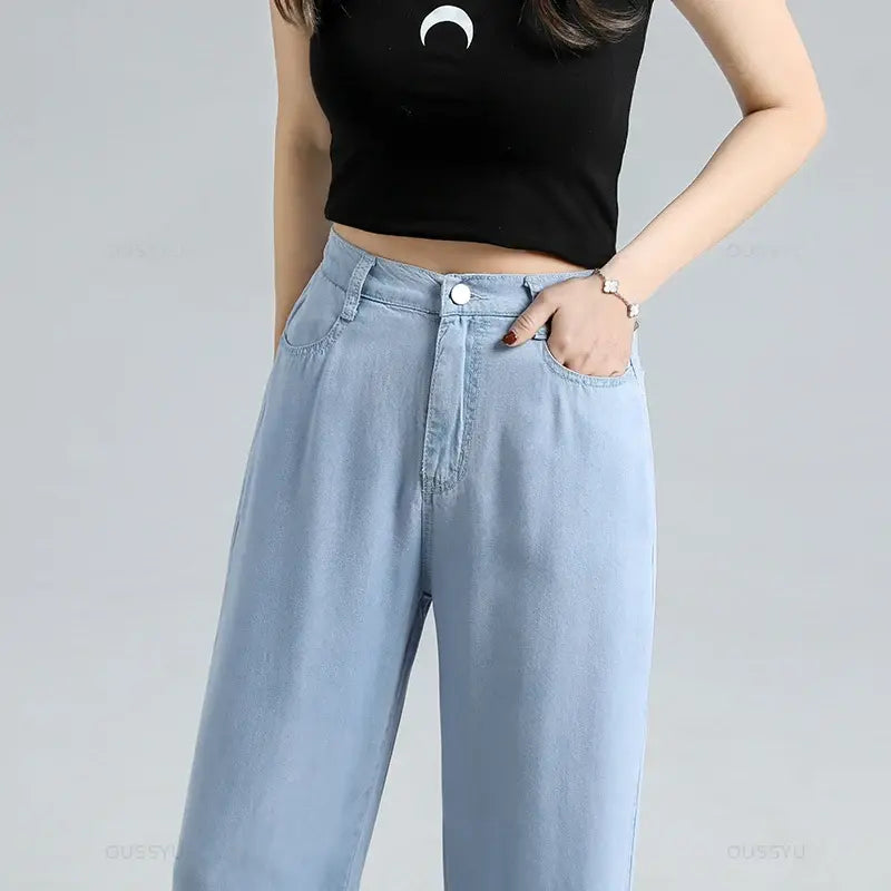 Women's Baggy Wide Leg Denim Pants