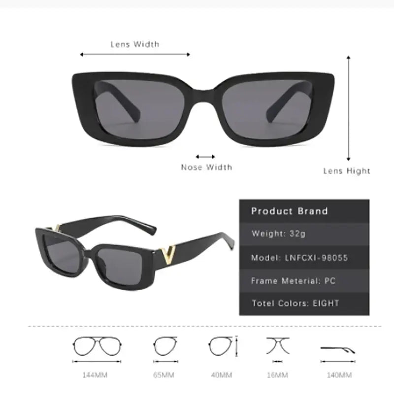 Retro Cool Small Frame Sunglasses